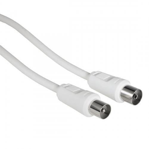 Cablu coaxial Hama 00011907, 10m, White