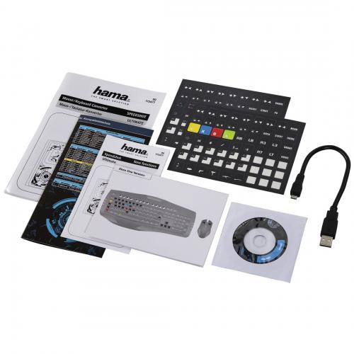Adaptor Hama 54478 tastatura si mouse pentru PS4/PS3/Xbox One/360