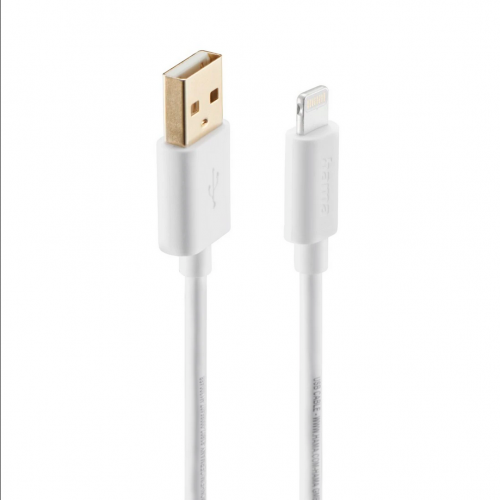 Cablu Hama 00086407, USB-A - Lightning, 1.5m, White