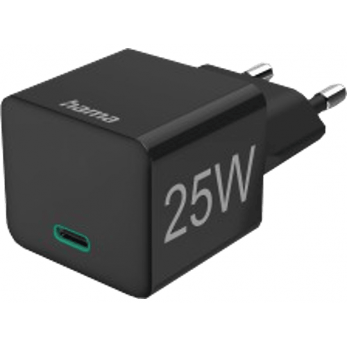 Incarcator retea Hama 00086425, USB-C, 25W, Black