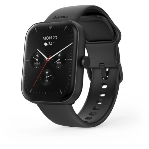 SmartWatch Hama Fit Watch 5000, 1.65 inch, Curea Silicon, Black