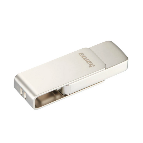 Stick memorie Hama Uni-C Rotate Pro, 128 GB, USB-C 3.1, Silver