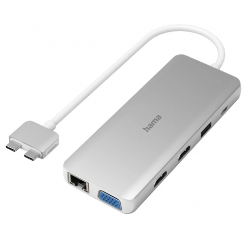 Docking Station Hama 00200133, Silver