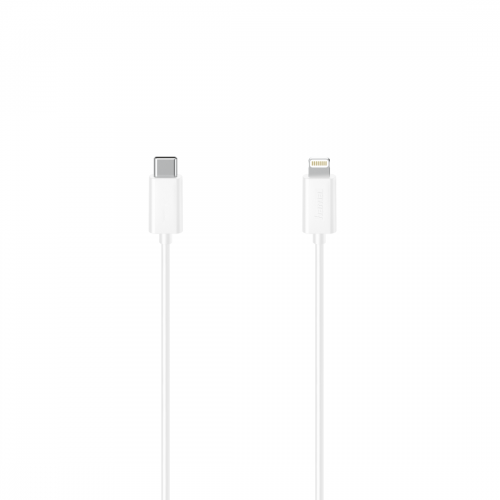 Cablu de date Hama 00200645, USB-C - Lightning, 1.5m, White