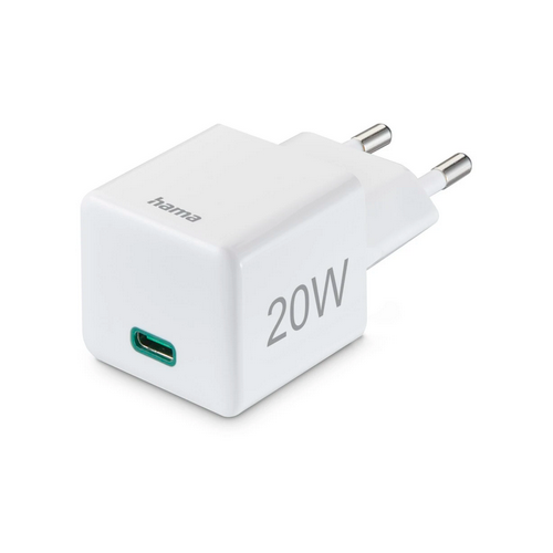 Incarcator retea Hama 00201840, 1 x USB-C, 20 W, White