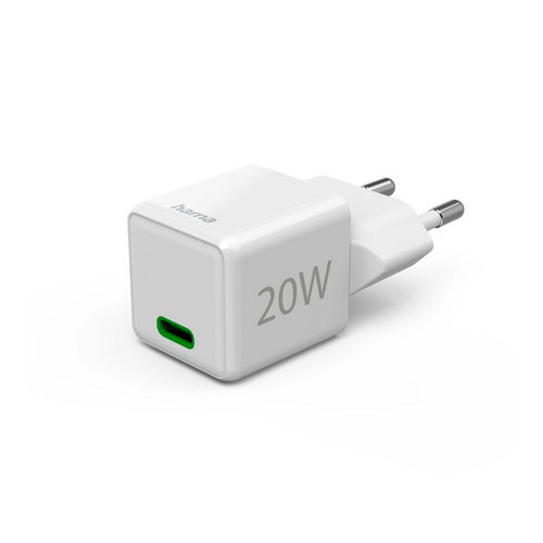 Incarcator retea Hama Super-Mini 00201980, 1 x USB-C, 20 W, White