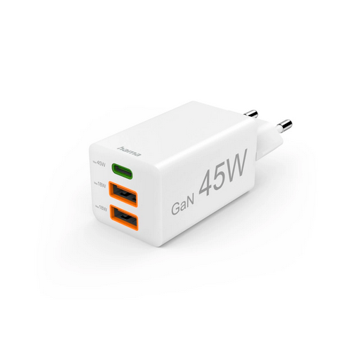Incarcator retea Hama 00201995, 2 x USB-A, 1 x USB-C, White