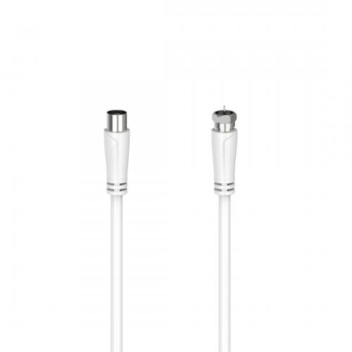 Cablu coaxial Hama 00205061, 1.5m, White