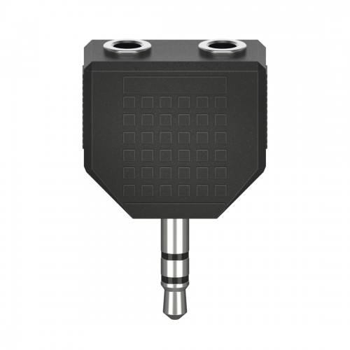 Adaptor audio Hama 00205191, 2x 3.5mm jack - 3.5mm jack, Black