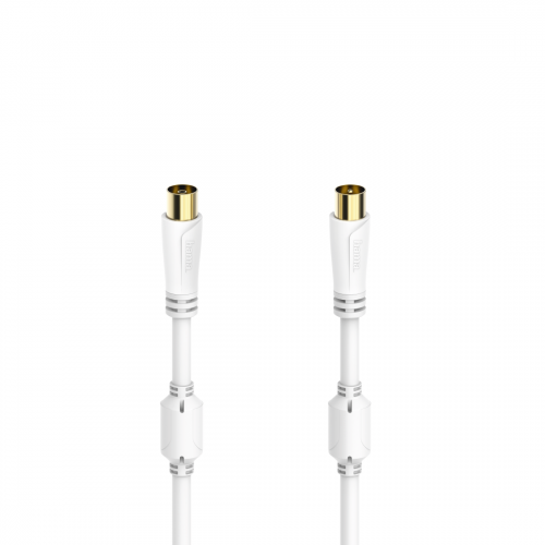 Cablu coaxial Hama 00205248, 5m, White