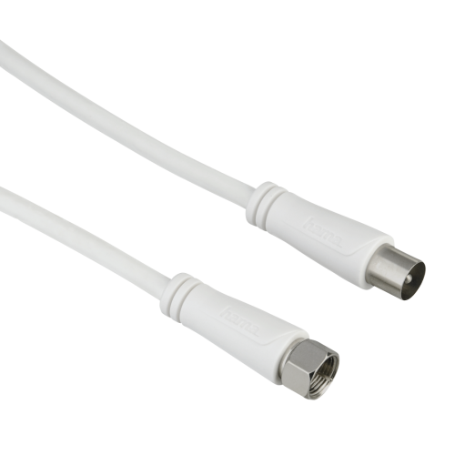Cablu coaxial  Hama 00205294, 1.5m, White