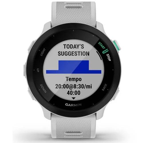 Ceas Smartwatch Garmin Forerunner 55, GPS, White