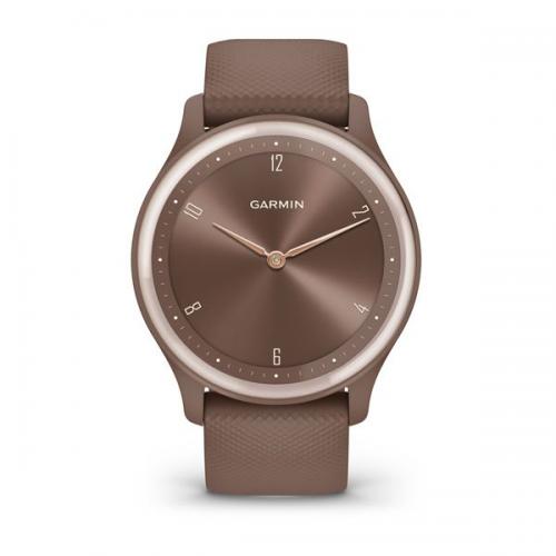 Ceas Garmin SmartWatch Vívomove Sport, Cocoa and Peach Gold