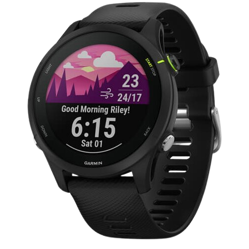 Smartwatch Garmin Forerunner 255 Music, 1.3inch, Curea Silicon, Whitestone