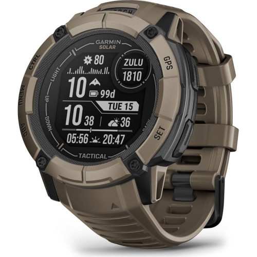 SmartWatch Garmin Instinct 2X Solar Tactical Edition, 1.1 inch, Curea Silicon, Coyote Tan