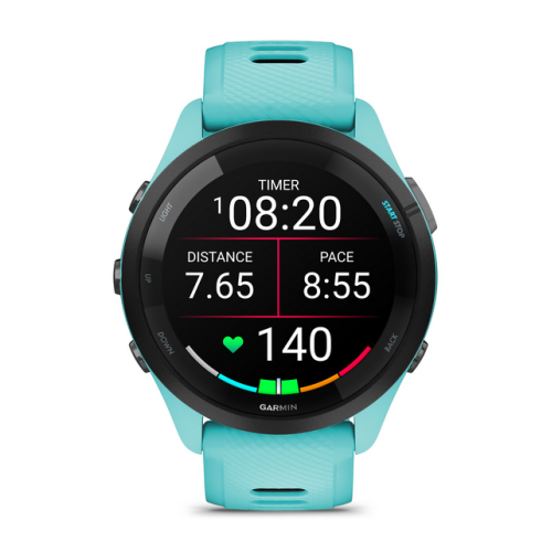 SmartWatch Garmin Forerunner 265, 1.3 inch, Curea silicon, Black-Powder Grey