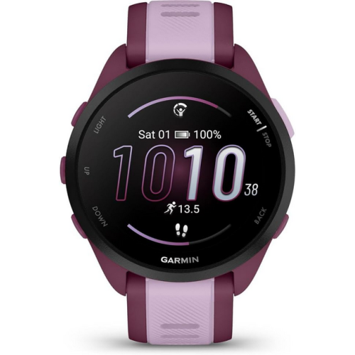 Smartwatch Garmin Forerunner 165 Music, 1.2 inch, Curea Silicon, Berry - Lilac