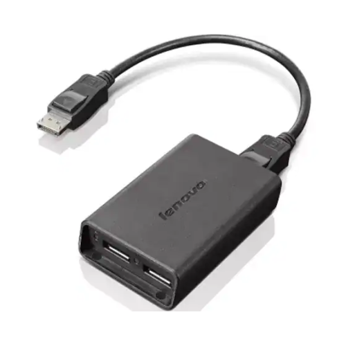 Adaptor Lenovo 0B47092, Displayport male - 2 x Displayport female, Black