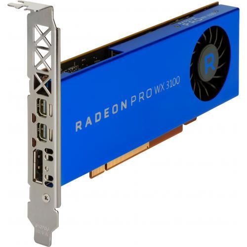 Placa video profesionala AMD Radeon Pro WX 3100 4GB, GDDR5, 128bit, Low Profile