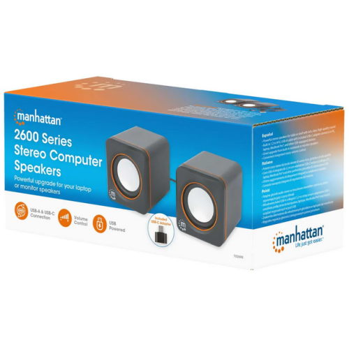 Boxe Manhattan 2600 Series Stereo, Black-Orange