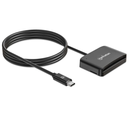 Card Reader Manhattan 102742, USB-C, Black