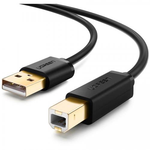 Cablu Ugreen US135, USB 2.0 - USB-B, 3m, Black
