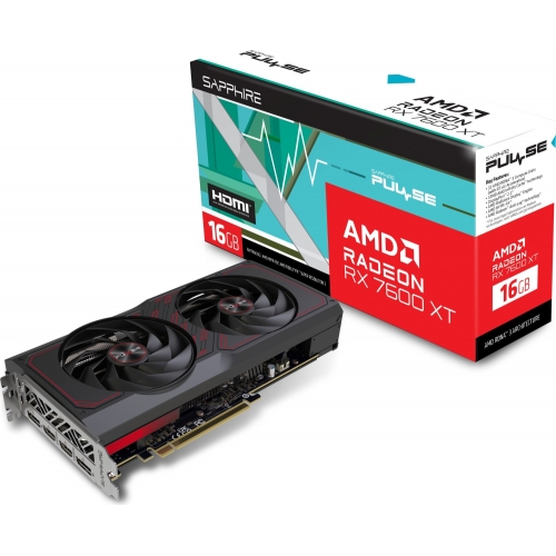 Placa video Sapphire AMD Radeon RX 7600 XT PULSE 16GB, GDDR6, 128bit