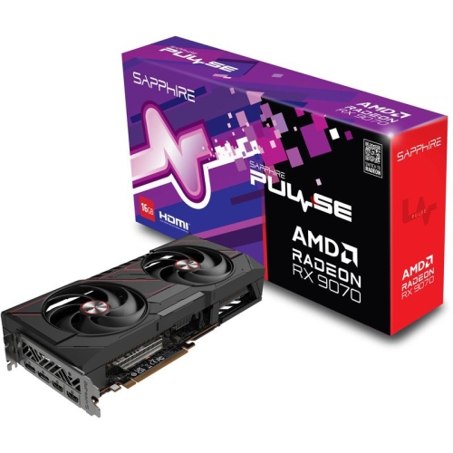 Placa video Sapphire AMD Radeon RX 9070 PULSE 16 GB, GDDR6, 256 bit