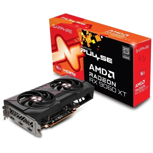 Placa video Sapphire AMD Radeon RX 9060 XT PULSE 16GB, GDDR6, 128 bit