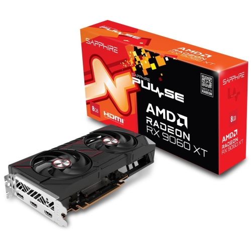 Placa video Sapphire AMD Radeon RX 9060 XT PULSE 8GB, GDDR6, 128 bit