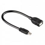 Cablu adaptor Hama 00039626, USB 2.0 - miniUSB-B, Black
