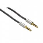 Cablu audio Hama AluLine, 3.5mm jack - 3.5mm jack, 0.5m, Gray