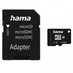 Memory Card microSDHC Hama 00108089 32GB, Class 10 + Adaptor SD