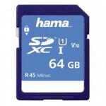 Memory Card SDXC Hama 00114944 64GB, Class 10, UHS-I U1, V10
