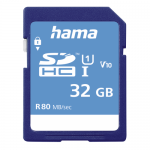 Memory Card SDHC Hama 00124135 32GB, Class 10, UHS-I U1, V10