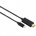 Cablu Hama 00135724, HDMI - USB-C, 1.8m, Black