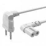 Cablu alimentare Hama 00137226, Euro plug - 2pini, 1.5m, White