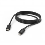 Cablu de date Hama 00187274, USB Tip C - Lightning, 3m, Black