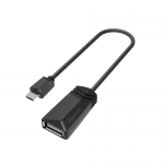 Adaptor Hama 00200308, USB (OTG) - microUSB, Black