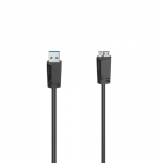 Cablu Hama 00200627, USB - microUSB-B, 1.5m, Black