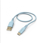 Cablu Hama Flexible 00201569, USB-A - USB-C, 1.5m, Blue