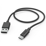 Cablu Hama 00201594, USB-A - USB-C, 1m, Black