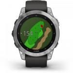SmartWatch Garmin Fenix 7 Standard Edition, 1.3inch, Curea silicon, Silver-Graphite