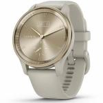  SmartWatch Garmin Vívomove Trend, 1.01inch, Curea Silicon, Cream Gold