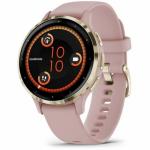 SmartWatch Garmin Venu 3S, 1.2inch, Curea silicon, Pink Dawn-Soft Gold