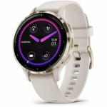 SmartWatch Garmin Venu 3S, 1.2inch, Curea silicon, Ivory-Soft Gold