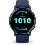 SmartWatch Garmin vivoactive 5, 1.2inch, Curea Silicon, Metallic Navy