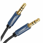 Cablu audio Ugreen AV112, 3.5mm jack - 3.5mm jack, 3m, Black-Blue