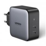Incarcator retea Ugreen Nexode CD289, 2x USB-C, 45W, Black