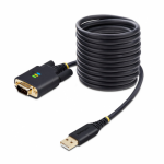 Cablu Startech 1P10FFC-USB-SERIAL, USB 2.0 male - VGA female, 3m, Black